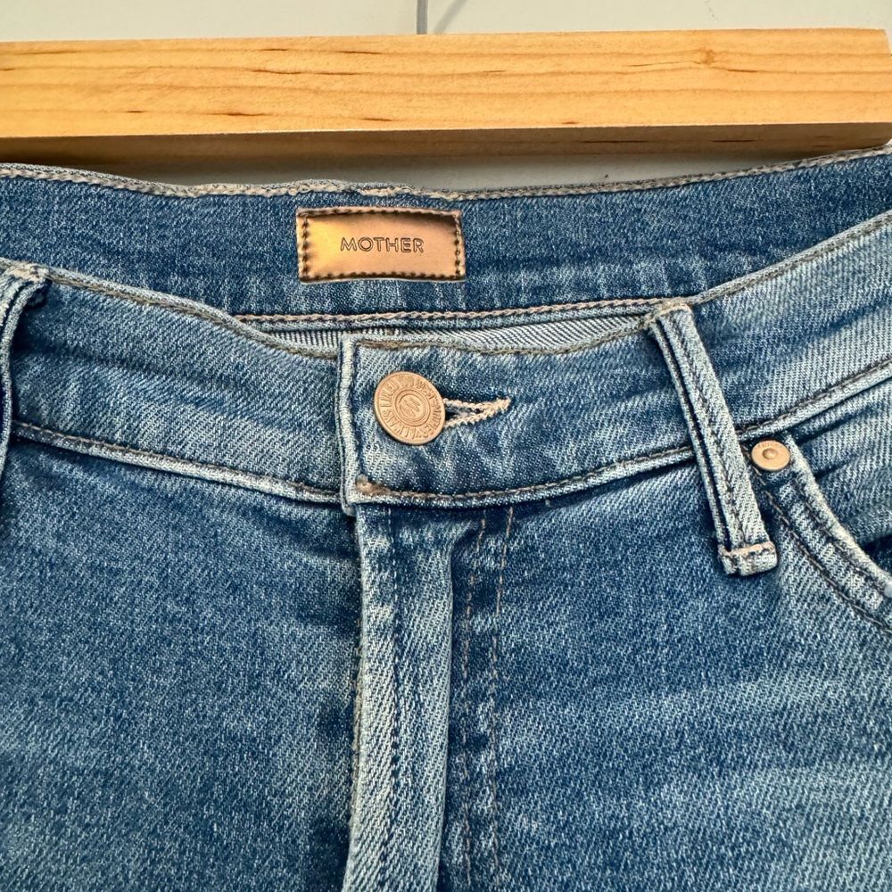 Mother Rascal Ankle Snippet Chew Jeans - image 5